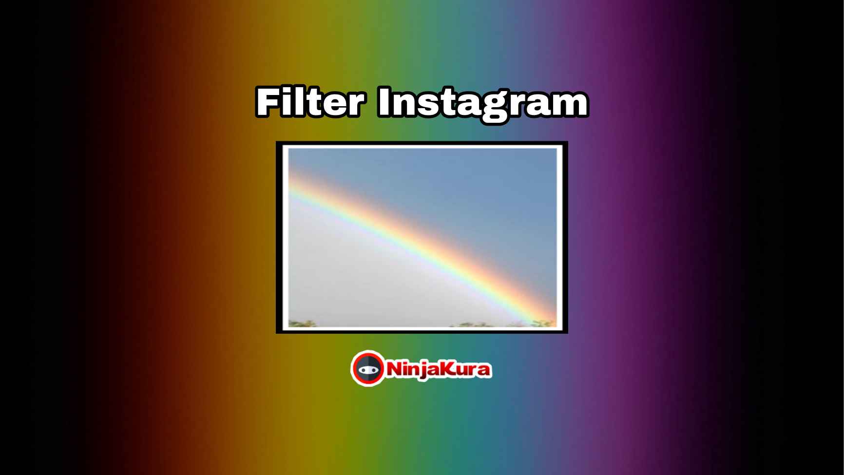 Filter IG Background Pelangi
